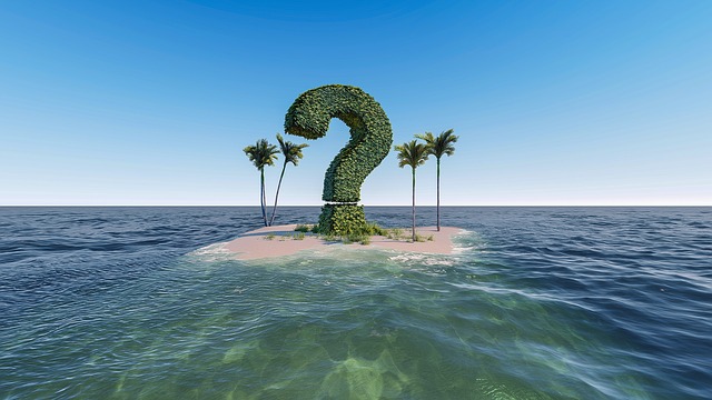 Question Mark Bush on Island