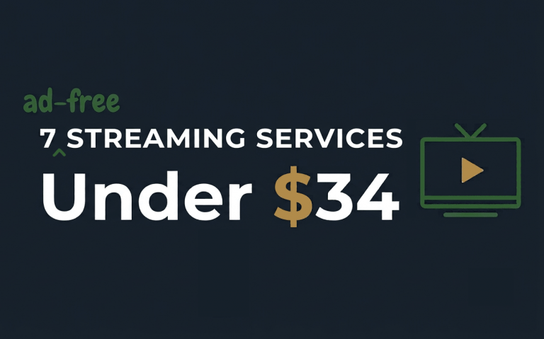 7 streaming services for under $34