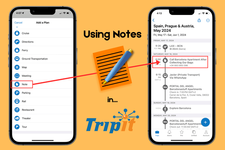 Supercharge Your TripIt Itineraries by Adding Custom Notes