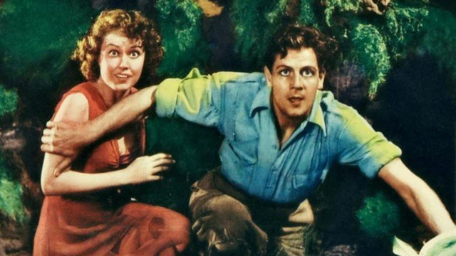 The hero protects the heroine.