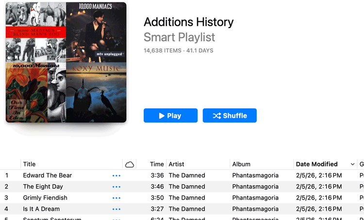 Apple Music Additions Playlist