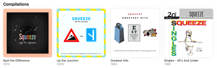 Compilations albums for Squeeze