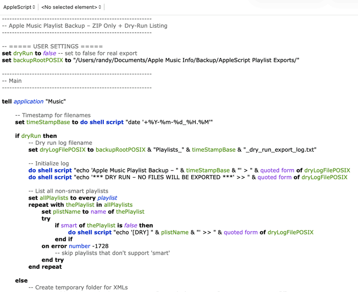 An AppleScript generated by ChatGPT.